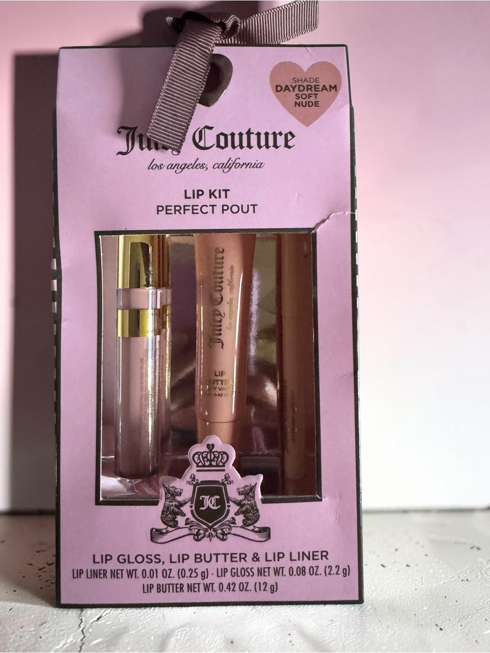 Juicy Couture Daydream Soft Nude Lip Kit - Perfect Pout NIB